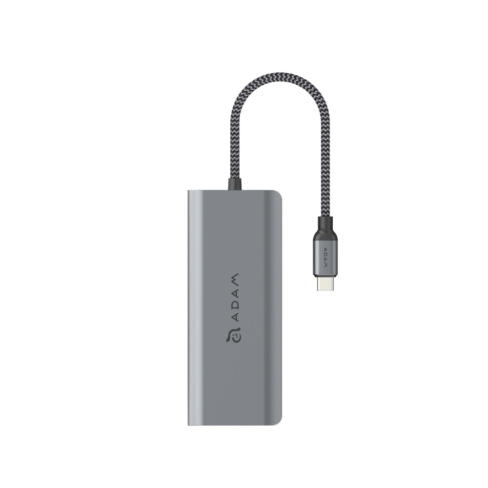 CASA Hub A01s USB-C 4K 六合一集線器 灰_PeAk III 120B 金屬編織傳輸線