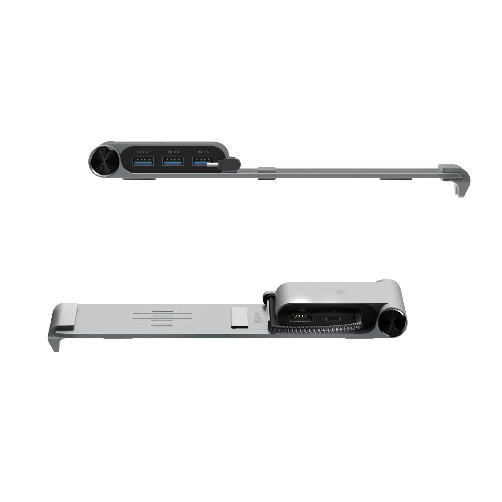 CASA Hub Stand USB-C 五合一筆記型電腦支架集線器_iKlips Duo+ 極速iPhone/iPad專用隨身碟 128GB