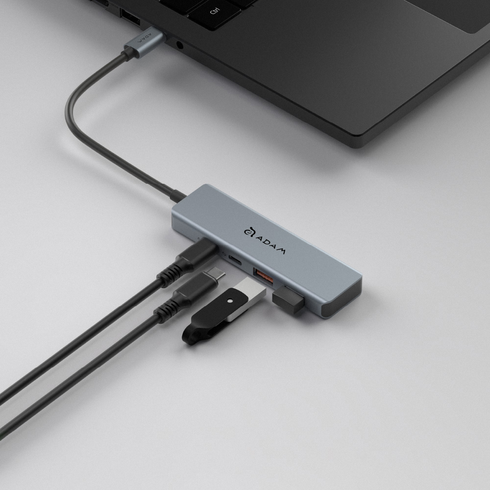CASA Hub A04 USB-C Gen2 四合一高速集線器_iKlips Duo+ 極速iPhone/iPad專用隨身碟 128GB