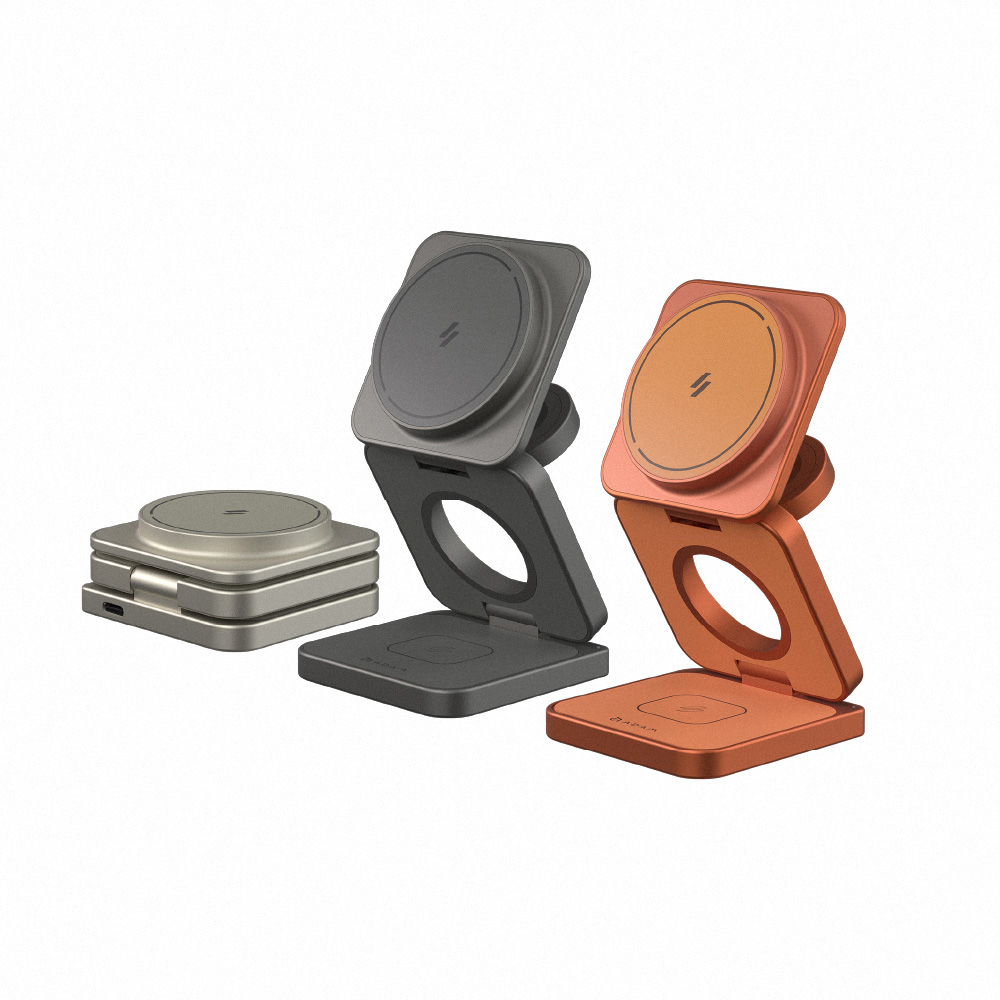 Mag 3 Ultra Qi2 25W 折疊式三合一無線充電座_OMNIA X45C GaN 45W 雙孔快速電源供應器