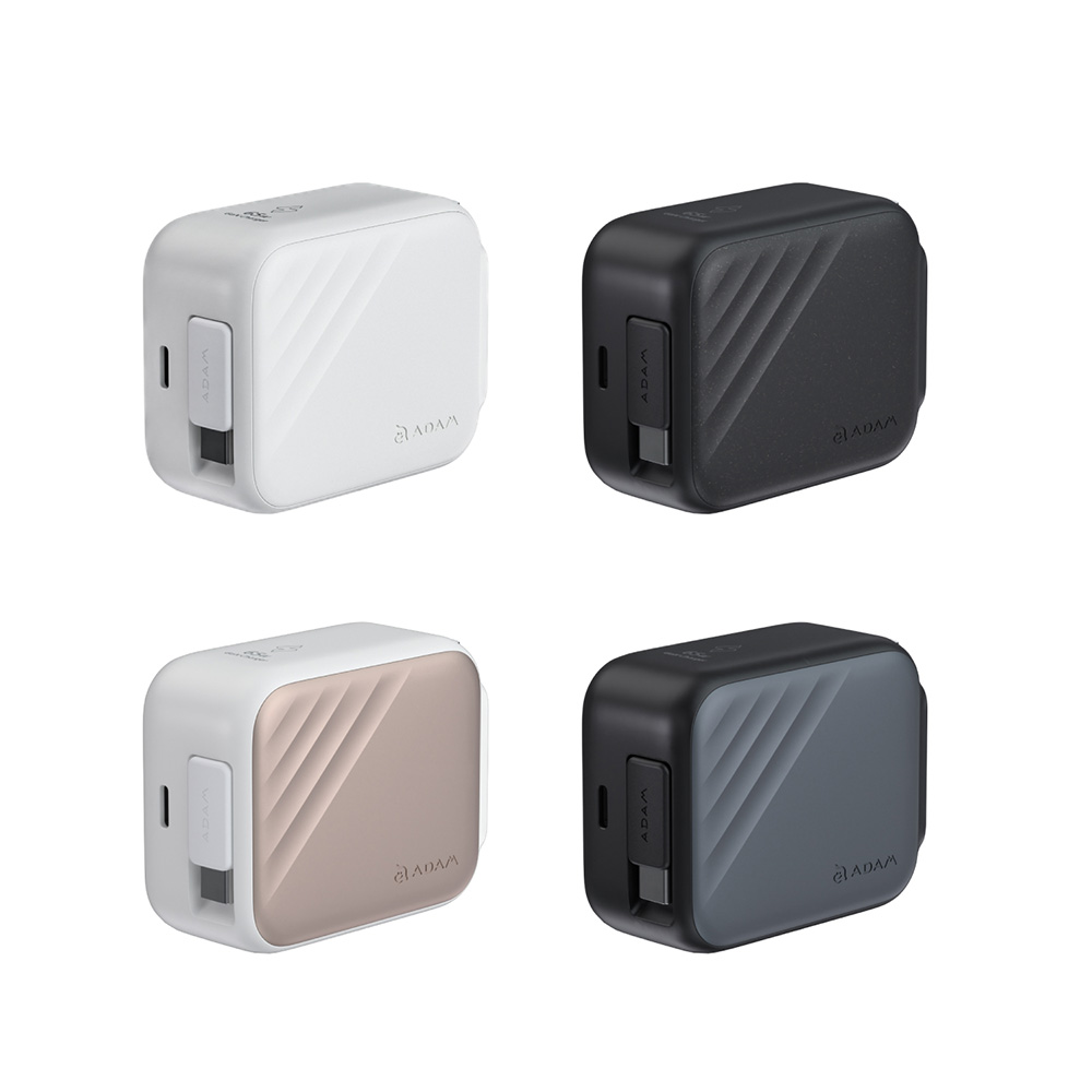 VIONTA Q5 Qi2 超薄款行動電源 (有標示Wh/3C認證/可上飛機)_L65 GaN 65W USB-C伸縮線快速充電器