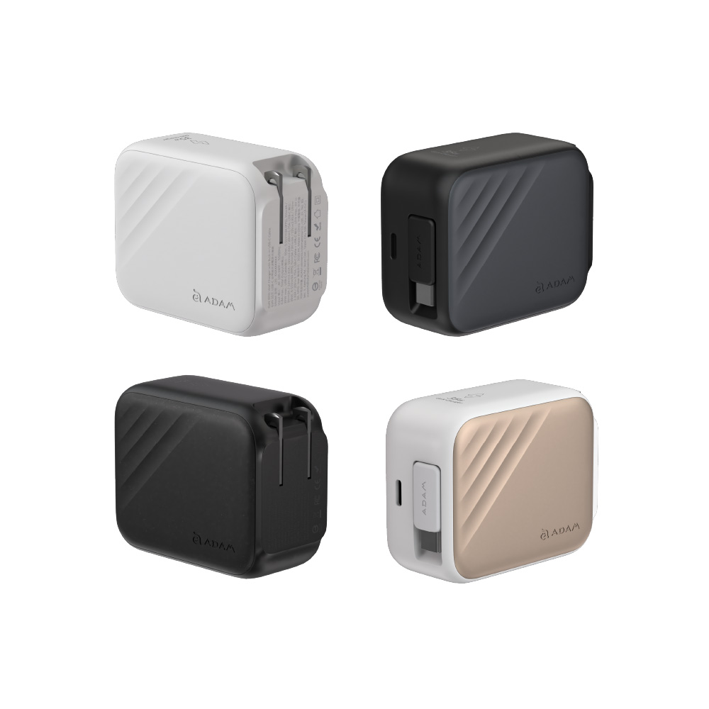 VIONTA M5 大螢幕顯示磁吸行動電源 (可上飛機/標示Wh/3C認證)_L35 GaN 35W USB-C伸縮線快速充電器