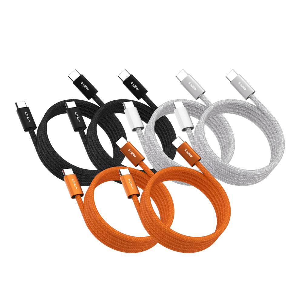 NX45 GaN 45W 雙USB-C迷你電源供應器_iLinio C100 USB-C 100W 磁吸充電線 (一組二入)