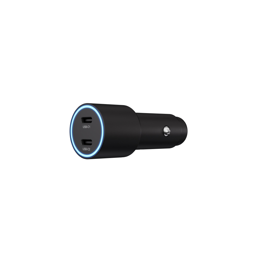 C65 65W 大功率雙孔急速電源供應器_MF100 USB-C 對 USB-C 60W 磁吸充電扁線