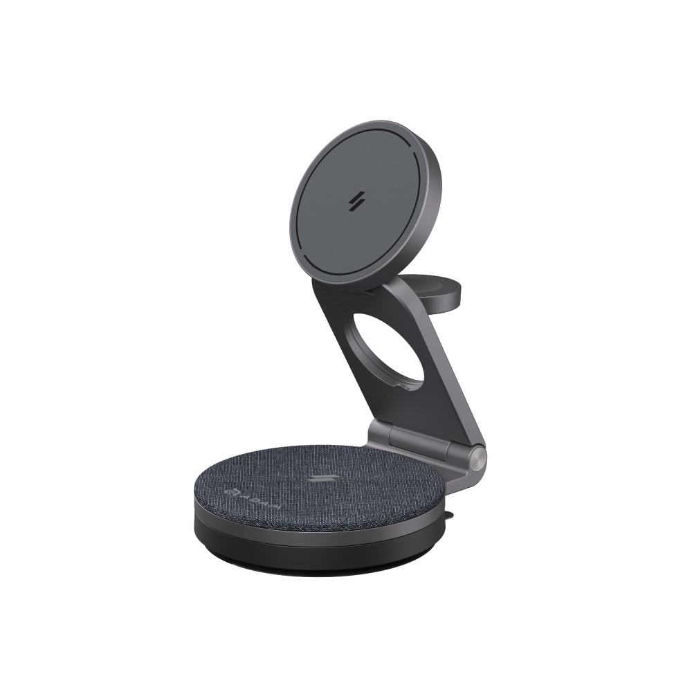 MAG 360 Ultra Qi2 25W 吸盤式旋轉無線充電座_iLinio C100 USB-C 100W 磁吸充電線 (一組二入)