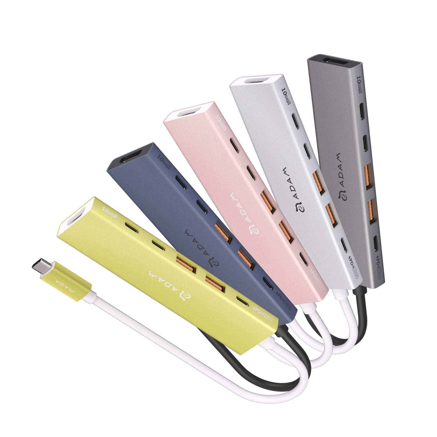 STAND MS1 迷你旋轉摺疊支架_Hub DE06 USB-C 6合一多功能集線器