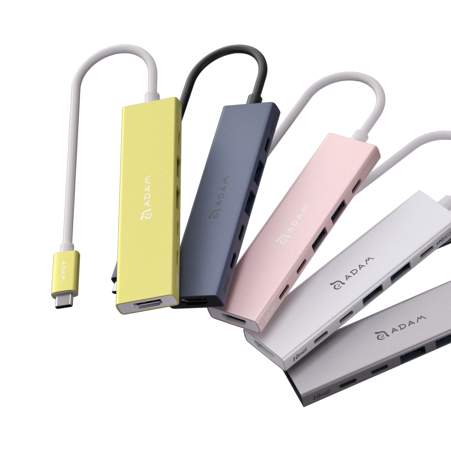STAND Air 超薄筆電支架_Hub DE06 USB-C 6合一多功能集線器